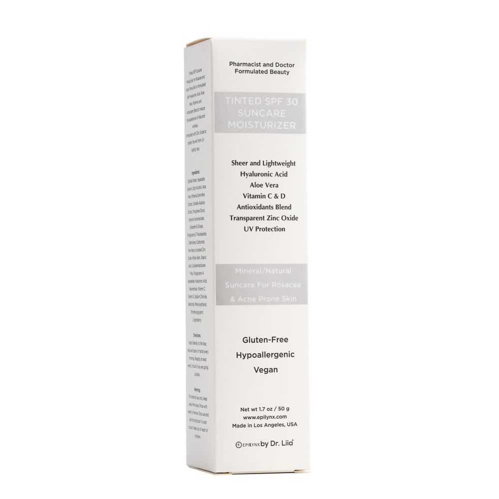Tinted Dewy Moisturizer with SPF 30 – Hydrating, Vegan, Gluten-Free & Sensitive-Skin Friendly